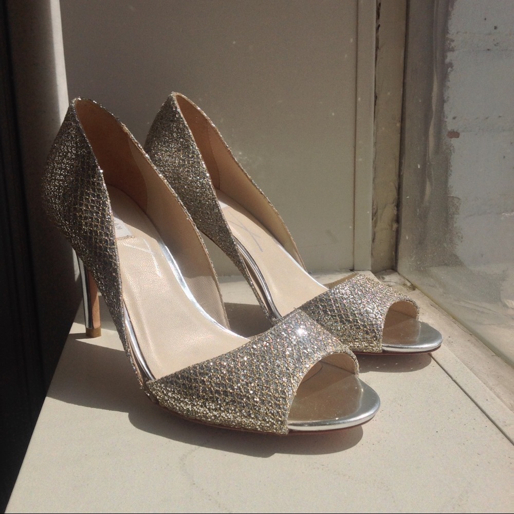 ✨HOST PICK ✨Cole Haan Open Toe Glitter Heels Prom